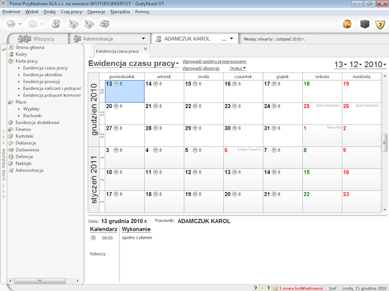 Program InsERT Gratyfikant GT 1-Podmiot