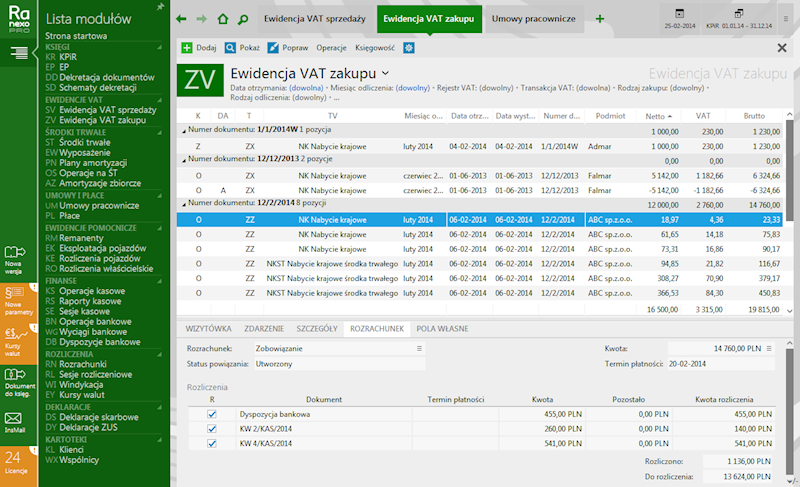 Program InsERT Rachmistrz NEXO 3-Stanowiska