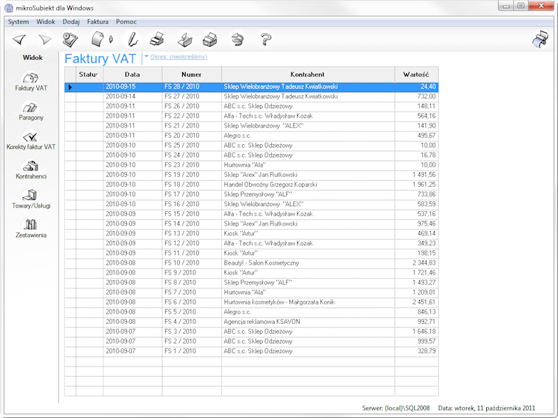 Program InsERT mikroSubiekt 1-Stanowisko