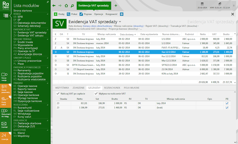 Program InsERT Rachmistrz NEXO 1-Stanowisko
