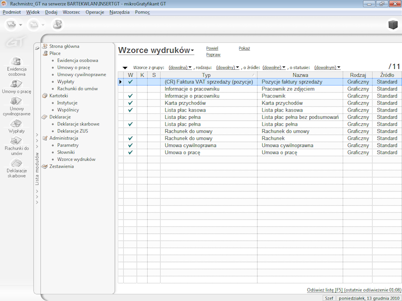 Program InsERT Rachmistrz GT