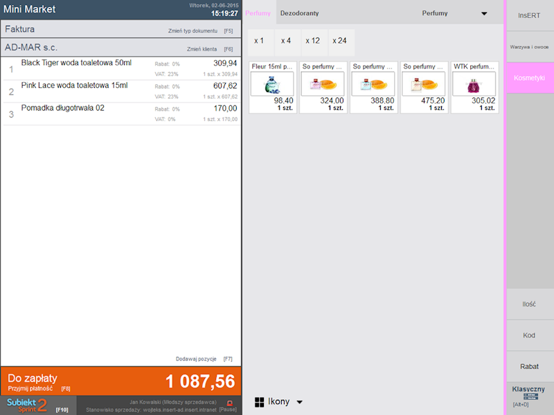 Program InsERT Subiekt Sprint2 1-Stanowisko