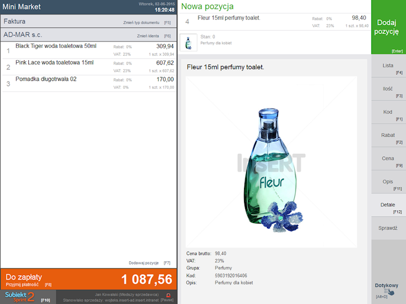 Program InsERT Subiekt Sprint2 1-Stanowisko