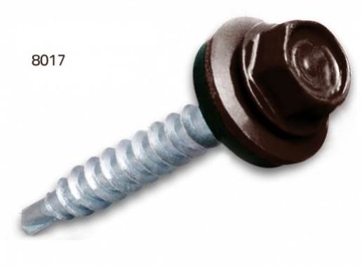 Wkręt farmerski 4,8x35 P14035OFA RAL3009 Brąz1, 1000 szt.