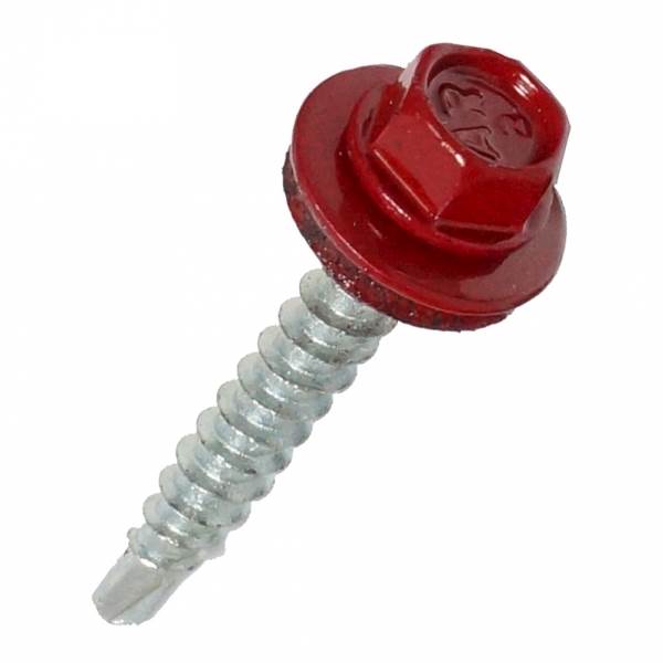 Wkręt farmerski 4,8x35 P14035OFA RAL3011 czerwony, 1000 szt.