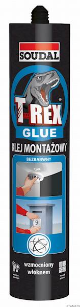 Klej montażowy 310g bezbarwny T-REX