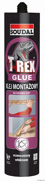 Klej montażowy 380g błyskawiczny T-REX