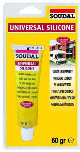 Silikon uniwersalny  SOUDAL 60g/bezbarwny