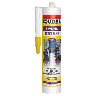 Silikon wysokot czerwony 300ml Soudal
