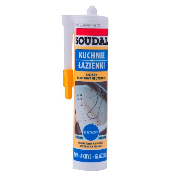 Silikon bezbarwny sanitarny 300ml Soudal