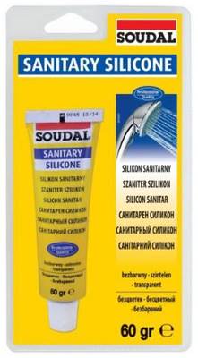 Silikon sanitarny SOUDAL 60g/biały