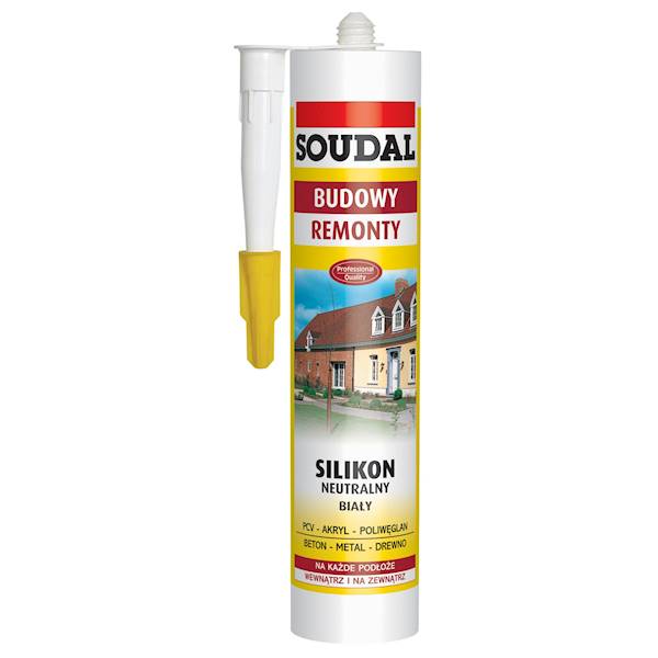 Silikon neutralny SOUDAL 300ml/szary