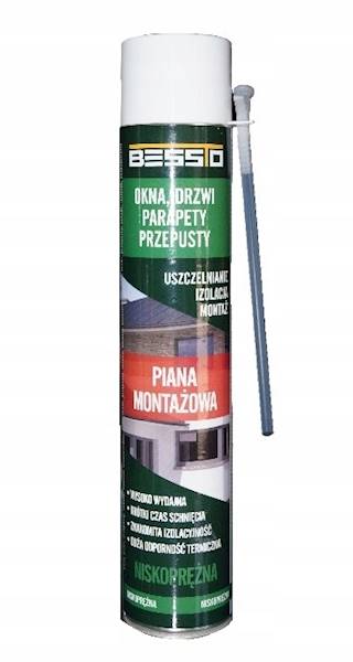 Piana rurkowa 630ml BESSTO PU letnia