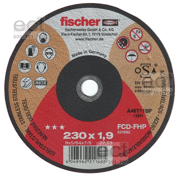 Tarcza do metalu 230x2,0x22,2 FISCHER