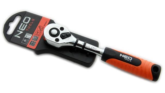 Grzechotka prosta 1/4'', 150 mm,45T NEO