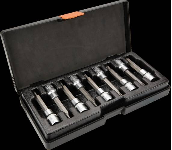 Końcówki Torx na nasadce 100mm, 9szt. NEO