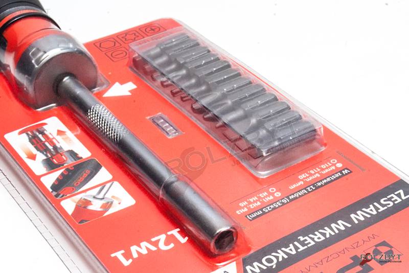 Zestaw wkrętaków 12w1  WWZ-03-12x1S PRO