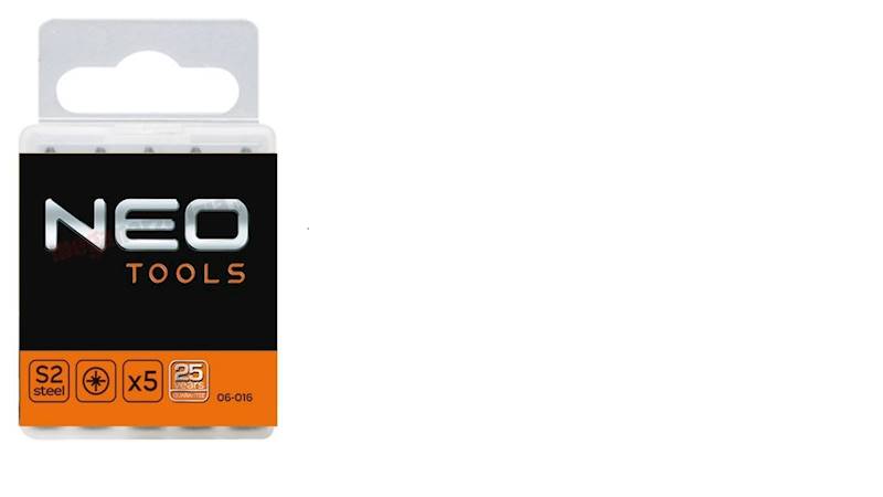 Końcówki wkrętakowe PZ2x25 mm, 20 szt NEO
