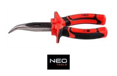 Szczypce wydłużone wygięte 160 mm NEO vde