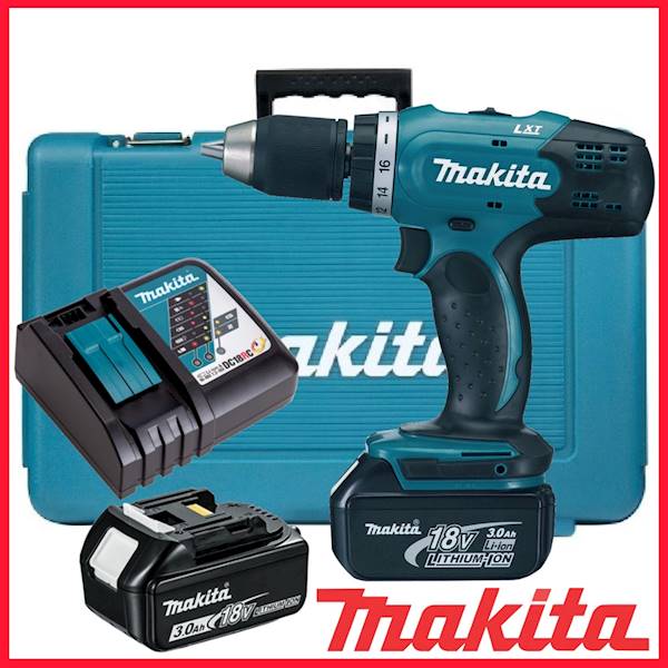 Wiertarko-wkrętarka Makita 18V DDF453 + osprzęt 74 szt.