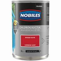 NOBILES EMALIA CHLOROKAUCZUK CZERWONA JASNY, WYSOKI POŁYSK 1L
