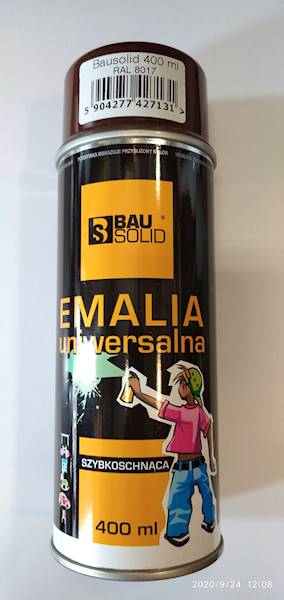 EMALIA UNIW. BRĄZ CZEKOLADOWY.RAL8017  BAUS SPRAY