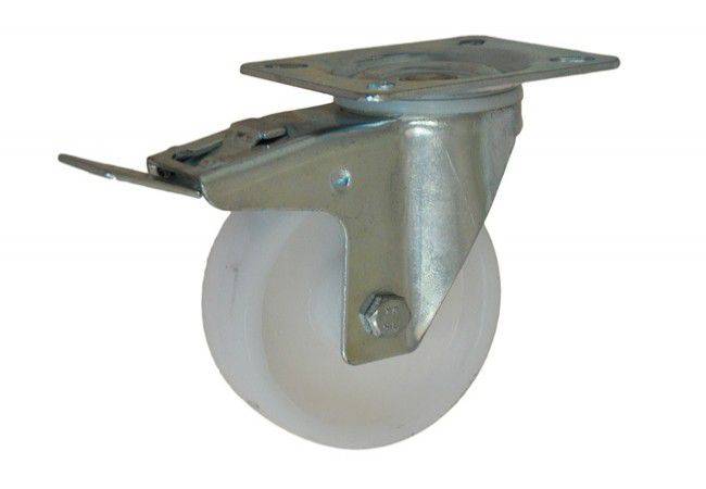 Koło skrętne z hamulcem CKPW-PPB 150W-MHC