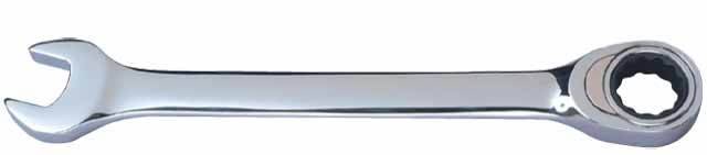 Klucz płasko-oczkowy z grzechotką 12