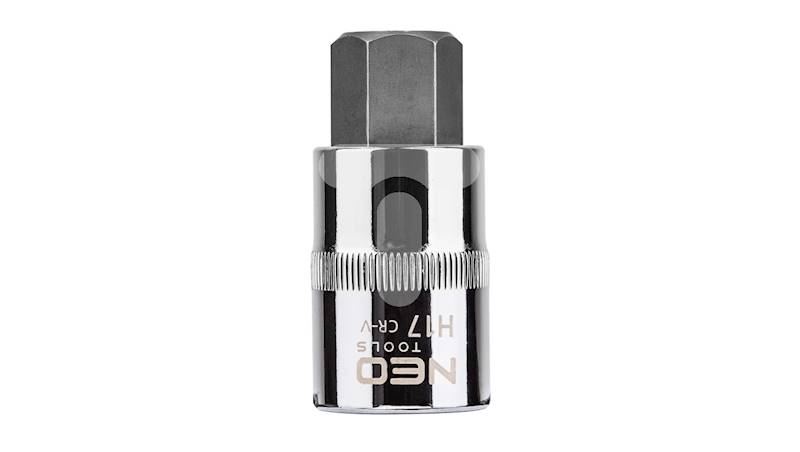 Końcówka sześciokątna na nasadce 1/2", H17X55 mm