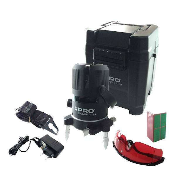 Laser krzyżowy LK-4V1H X-LINER GREEN + statyw