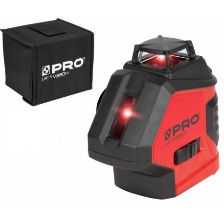 Laser krzyżowy PRO 1V360H (czerwona wiązka)