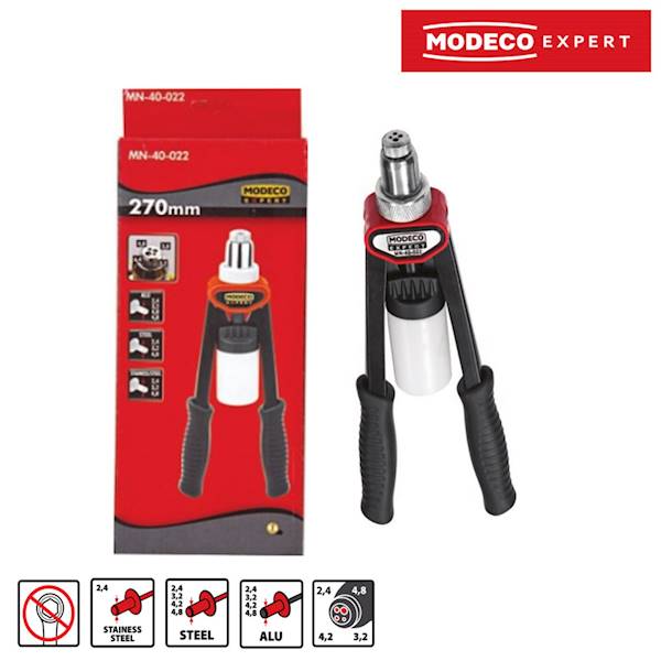 Nitownica MODECO z głowicą rewolwerową 270mm