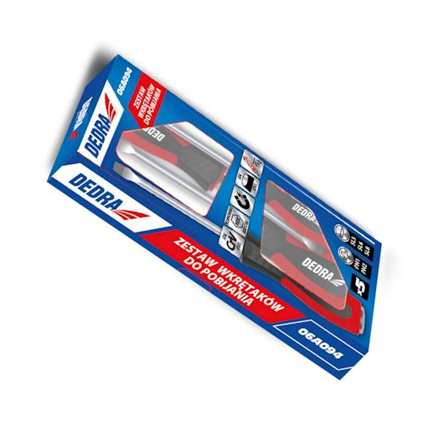 Zestaw wkrętaków do pobijania DEDRA 5 szt stal CrV
