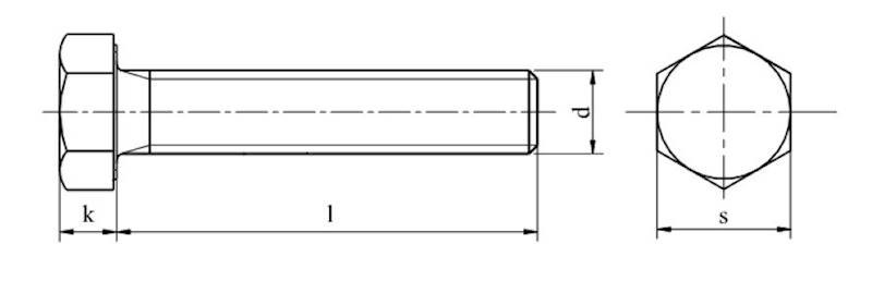 Śruba imbusowa kl.10.9, M14x30x1,5 ,din933