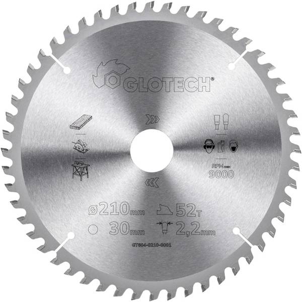 Piła tarczowa GLOTECH 190x30x2,2/1,4/48z GA10