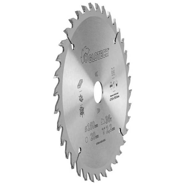 Piła tarczowa GLOTECH 184x30x2,7/1,6/34z GS15