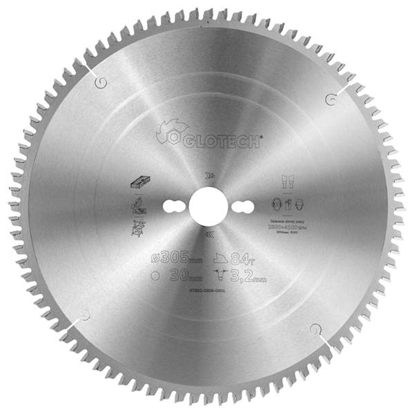Piła tarczowa GLOTECH 254x30/2,8/2,0/72z GS-5