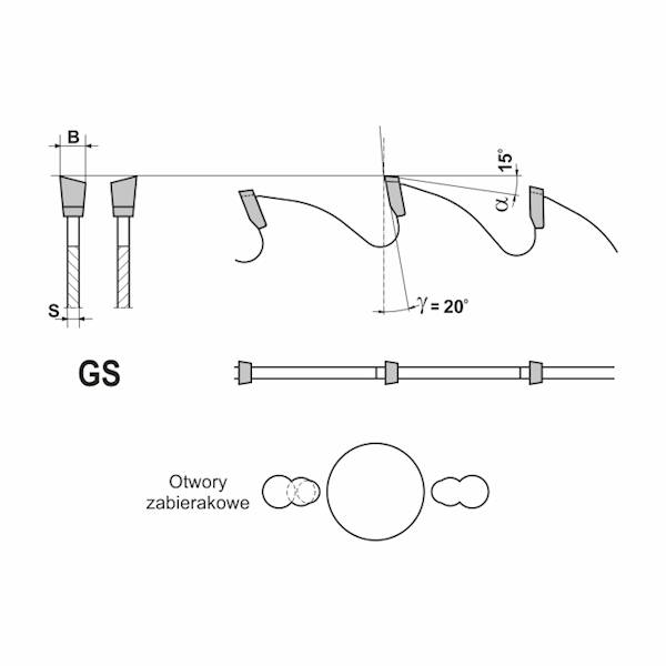 Piła tarczowa GLOTECH 400x30/4,0/2,8/56z GS10