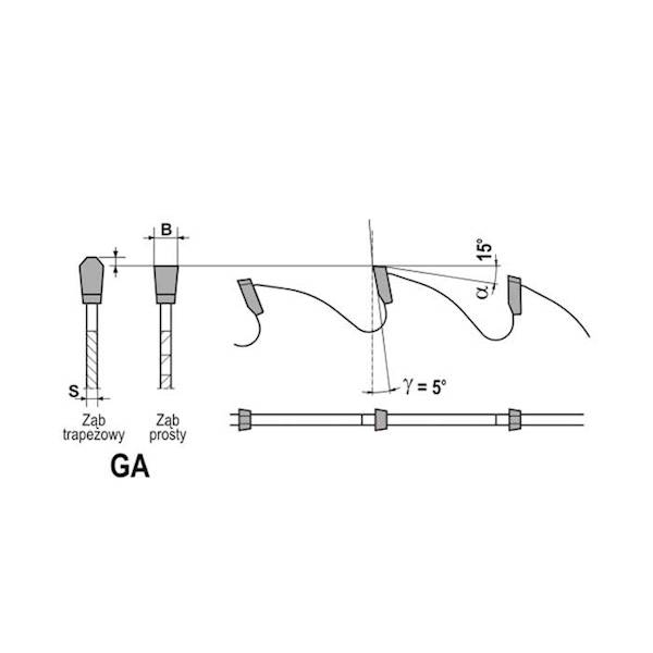 Piła tarczowa ALUEX+5 550x32x4,4/3,6/128z GA5
