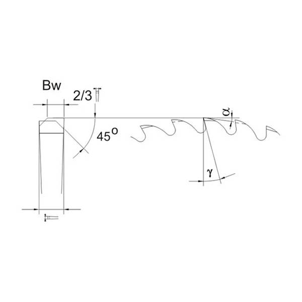 Frez do przecinarek 315x32x2,5/220z Bw18