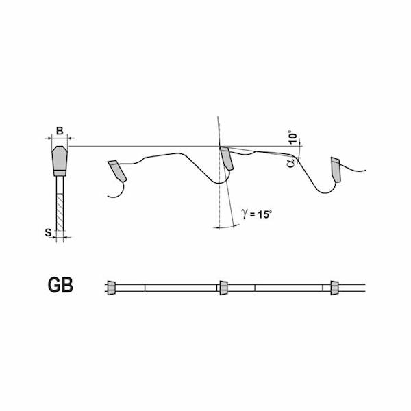 Piła BRYTAN MAX 450x30x4,0/2,8/36z GB15
