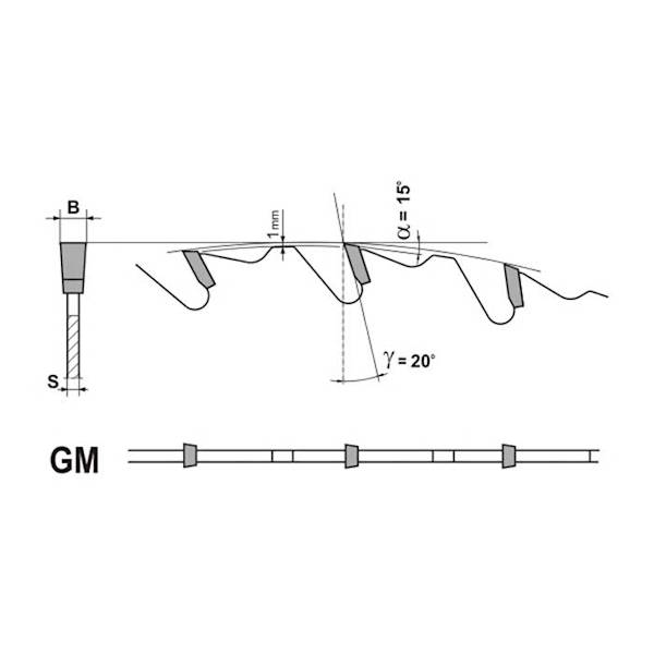 Piła HM 400x30x3,5/2,5/18z GM20 otw.COMBO