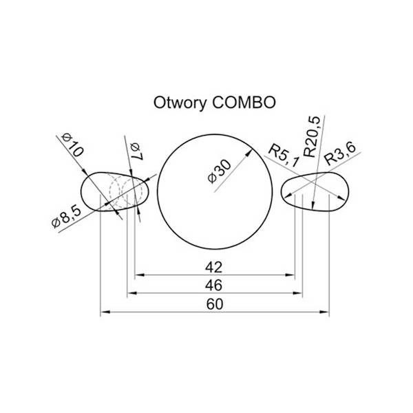 Piła HM 400x30x4,0/2,8/36z GS20 otw.COMBO