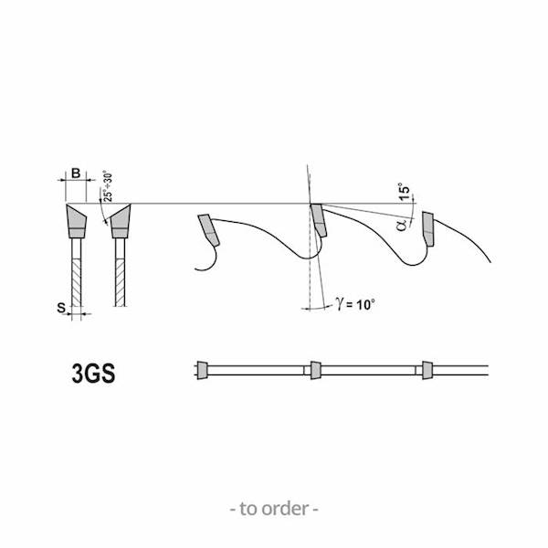 Piła HM LL CUT 450x30x4,8/3,5/136z 3GE10