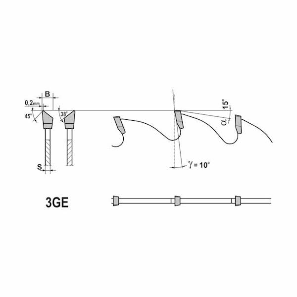 Piła HM LL CUT 500x30x4,8/3,5/144z 3GS5