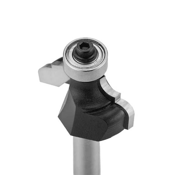 Frez CNC PREMIUM D=25,4xH=12,7/d=8 R=3,2 kształtowe z łożyskiem dolnym