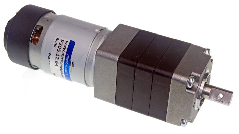 Motoreduktor P205.12.64 41,5obr/min 12V/4,8A 6N.m