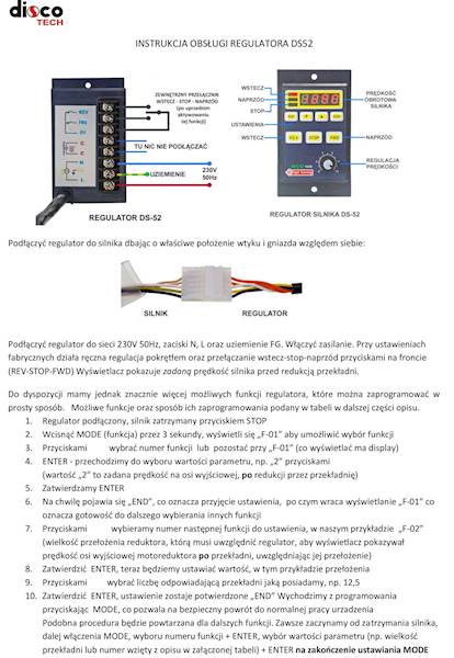 DS52-400  Regulator obrotów silnika jednofazowego 230V 400W z wyświetlaczem cyfrowym