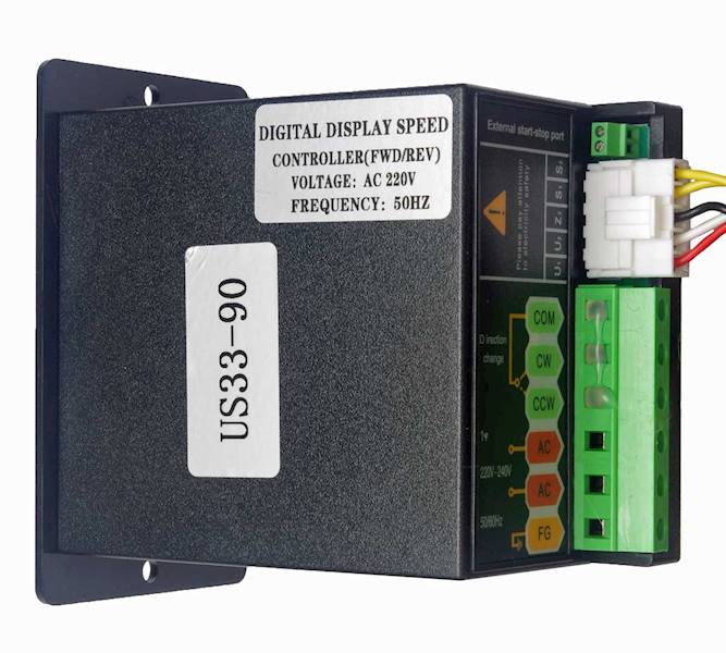US33-90 regulator silnika jednofazowego 230V 90W z wyświetlaczem cyfrowym