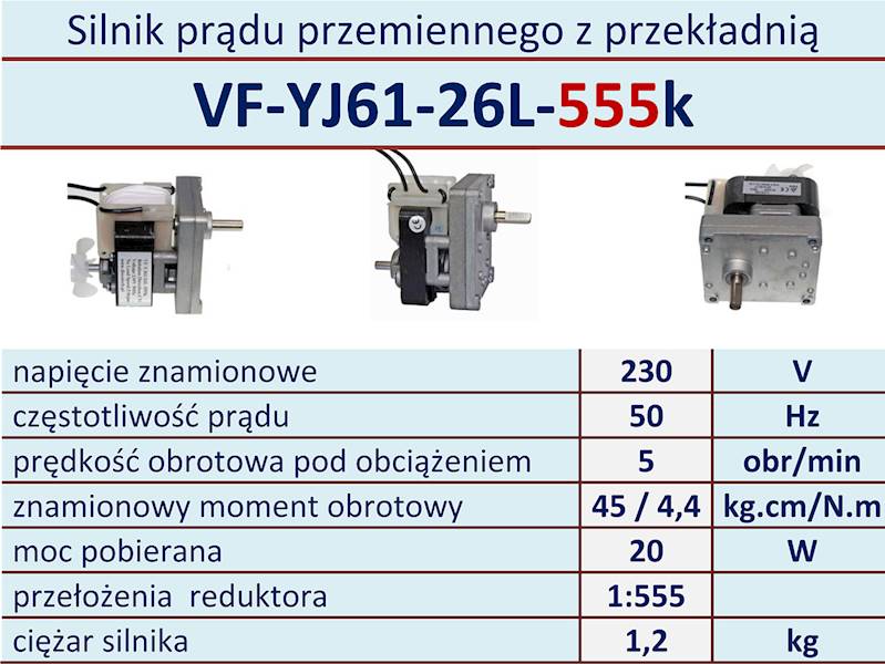 VF-YJ61-26L-555k 5obr/min 230V